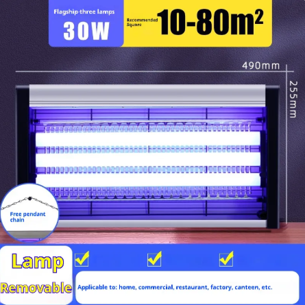Lámpara Mata Moscas y Mosquitos Eléctrica para Interiores