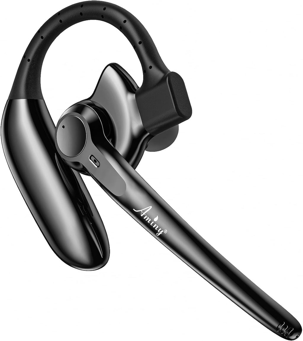 Auriculares Bluetooth AMINY Inalámbricos con Micrófono 30 Horas de Conversación V5.3 Auriculares con Cancelación de Ruido AI para Camionero, Oficina y Hogar